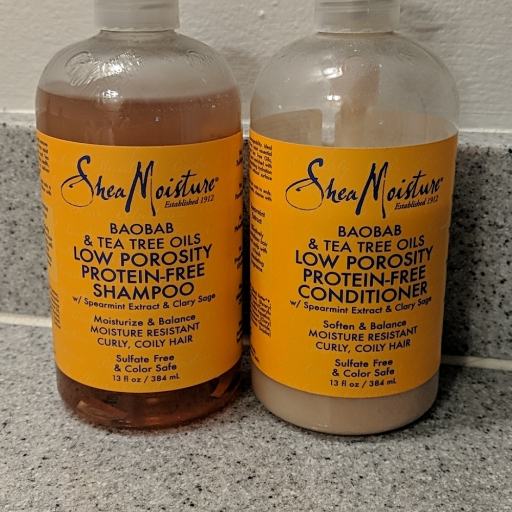 Shea Moisture low po shampoo & conditioner